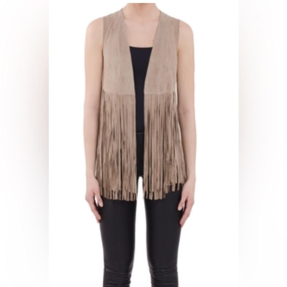 Lamarque Tan Suede Vest - Picture 9 of 12